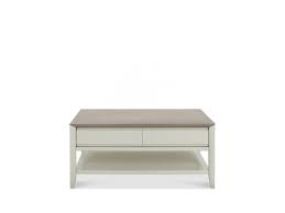 The brick offers many different styles of modern coffee tables, round coffee tables, rustic coffee tables, industrial coffee tables, and contemporary coffee tables. Durban Coffee Table With Drawer Grey Washed Oak Soft Grey