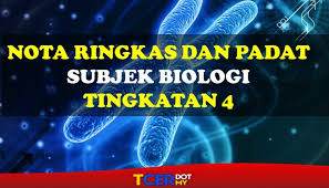 Dalam hidupnya, manusia bergantung pada alam. Koleksi Nota Ringkas Subjek Biologi Tingkatan 4 Tcer My