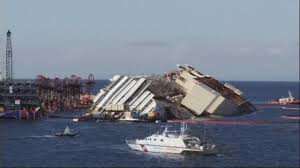 The costa concordia left the italian port of civitavecchia at 19:18 local time (18:18 gmt). Costa Concordia Time Lapse Wrecked Ship Is Pulled Off Rocks In Italy Youtube