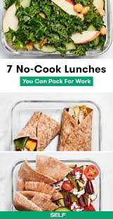 7 No Cook Lunches You Can Pack For Work Or School Healthy Lunch Lunch Cooking
