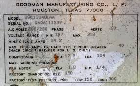 Amana serial number lookup are identical to a goodman serial number. Air Conditioner Date Codes