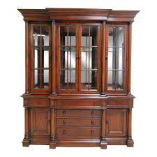 19 deep x 72 long x 83 tall Thomasville Fredericksburg Neoclassical China Cabinet Hutch Breakfront Display Chairish