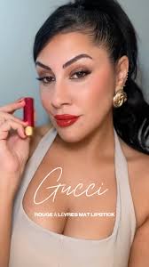 I fell inlove with the name ‘Janet rust’ because that’s my Mummas name so  this lipstick was even more special to me ✨ @guccibeauty not only does this  feel so good