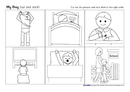 English Is Fun Daily Routine Sequencing Cards Daily Routine Worksheet Sequencing Worksheets Kindergarten Sequencing Worksheets
