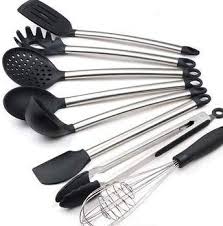 Maybe you would like to learn more about one of these? Cooking Utensil Set By Newyouzen Silicone And Stainless Steel Food Grade For Cooking Pas Silicone Kitchen Utensils Kitchen Cooking Utensils Kitchen Utensil Set