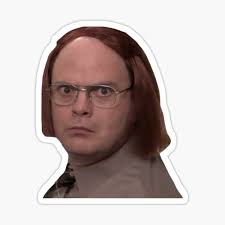Jim As Dwight Stickers for Sale
