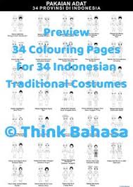 Get the best of them in here! Indonesian Traditional Clothes Colouring Pages 34 Provinces By Think Bahasa