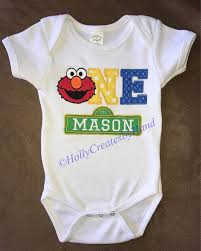 You pick the fabric, font, and thread colors. Elmo 1st Birthday Shirt Www Macj Com Br