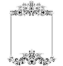 Free Black And White Stripes And Damask Wedding Cards Templates Vintage Wedding Invitations Templates Blank Wedding Invitations Wedding Invitation Templates