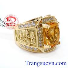 Nhẫn Thạch Anh Vang Rồng Phương Thạch Anh Nhẫn Nam Vang