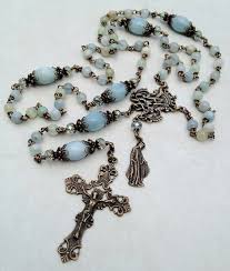 I Handcraft Heirloom Quality Gemstone Rosaries In Classical Chain Work The Rosary Bead Parts Are Vintage Re Rosary Jewelry Rosary Beads Rosary Beads Catholic