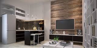 1 tv in 2 rooms. Desain Interior Ruang Keluarga Dan Dapur Mini Bar Arsitek Medan Raft Origin