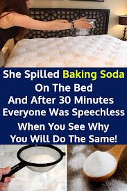 She Spilled Baking Soda On The Bed And After 30 Minutes Everyone Was Speechless When You See Why You Will Do The Same Baking Soda On Mattress Baking Soda Cleaner Baking