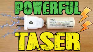 This stun gun is powered by a 9v battery. How To Make A Taser Stun Gun Easiest Tutorial Double Decker Youtube