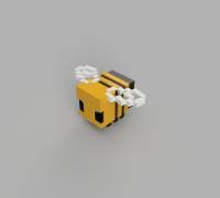 Bee nests are most commonly found in the flower forest biome. Minecraft Bee 3d Models To Print Yeggi