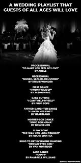A Wedding Playlist That Guests Of All Ages Will Love Wedding Songs Wedding Playlist Wedding Music
