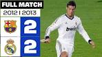FC Barcelona vs Real Madrid (2-2) MD07 2012/2013 - FULL ... - YouTube
