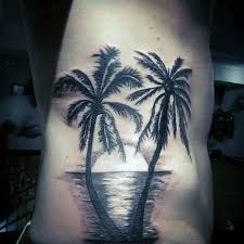 100 Palm Tree Tattoos For Men Tropical Design Ideas Tree Tattoo Men Sunset Tattoos Palm Tattoos