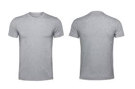 Image of grey t shirt; Buy Grey T Shirt Template Cheap Online