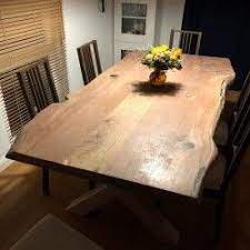 Großer tisch, esstisch, wangentisch, eiche, 181 x 85 x 76 cm. Kundenprojekt Grosser Esszimmertisch 220 X 110 X 5 5 Cm Aus Eiche Esszimmertisch Esstisch Baumkante Tisch