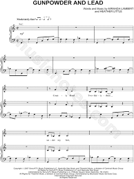 Check spelling or type a new query. Miranda Lambert Gunpowder And Lead Sheet Music In C Major Transposable Download Print Sku Mn0067047
