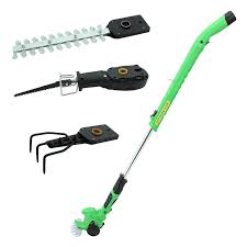 East Et1007 10 8 Volt Lithium Ion Cordless Multi Function Garden Tool Set Grass Trimmer Mini Cultivator 4 In 1 Shrub Shear And Edging Shear Mini Scarifier Garde Garden Tool Set Multifunction Tool Garden Power Tools