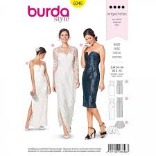 Wir bieten traumhaft schöne brautkleider aus edelsten stoffen, raffinierten details und in verschiedensten farbvarianten an. Nahen Brautkleid Gr 46 56 Schnittmuster Burda Nr 6548 Korsagenkleid Schnittmuster