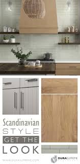Traditional scandinavian kitchen design leans heavily towards crisp white walls and clean kitchen however, if you can find a beautifully aged piece of wood or even some old building site scaffold for those who adore everything about the traditional nordic kitchen design trend yet have a penchant. Get The Look Scandinavian Style Kitchen Design Dura Supreme Cabinetry