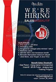 Lowongan Kerja Sales Executive Sepatu Kaos Kaki Pendidikan Kendaraan Pria
