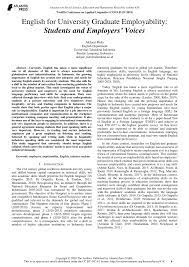 Kulit bekas sunat dijadikan krupuk kulit?. Pdf English For University Graduate Employability Students And Employers Voices