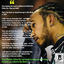 The Safety Car finish at the Australian Grand Prix, according to Formula 1  analyst Peter Windsor, is what should have happened when Lewis Hamilton was  "robbed" of a record-breaking eighth Formula 1