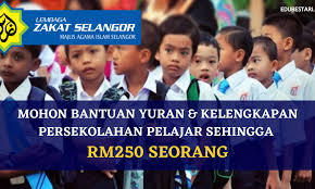 Zakat fitrah diberikan dalam bentuk uang ataupun beras atau kurma. Zakat Selangor Bantuan Yuran Kelengkapan Persekolahan Pelajar Sehingga Rm250 Seorang Edu Bestari