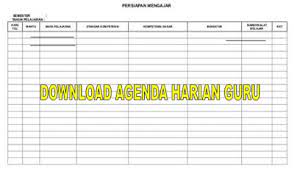 Format buku agenda guru dilengkapi cara pengisiannya tahun 2021. Format Agenda Harian Guru Kurikulum 2013 Terbaru Kurikulum Guru Smp