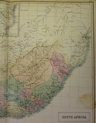 Orange river is situated north of morse shores. South Africa Orange River Sovereignty C 1854 Color Lithographed Antique Map 1854 Map Raremapsandbooks