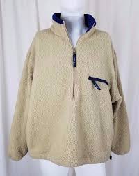 details about vintage ll bean sherpa deep pile fleece jacket