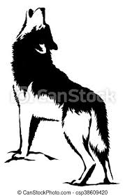 In this lesson we will learn how to draw a wolf in stages, using #2 pencil. Black And White Paint Draw Wolf Illustration Black And White Linear Paint Draw Wolf Illustration Canstock