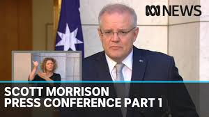Scott john morrison (/ˈmɒrɪsən/) (born 13 may 1968) is an australian politician who is the 30th and current prime minister of australia. Coronavirus Scott Morrison Press Conference Part 1 Abc News Youtube