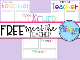 Resume sample format for job application free downloads. Free Meet The Teacher Template Teachers Pay Teachers