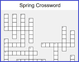 Free, printable hidden picture puzzles for kids. Free Spring Crossword Puzzle
