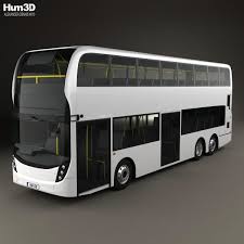 3d Model Of Alexander Dennis Enviro500 Double Decker Bus 2016 Double Decker Bus Bus Decker