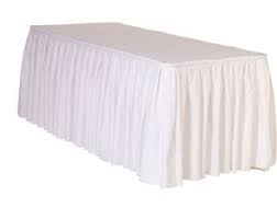 14 Ft Accordion Pleat Black Table Skirt Polyester Wedding Etsy Table Skirt White Skirts Black Table