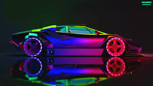 Cool lamborghini huracan wallpaper for your android device for free! Lamborghini Neon Wallpaper Machine Car Art Countach Rendering Wallpaper For You Hd Wallpaper For Desktop Mobile
