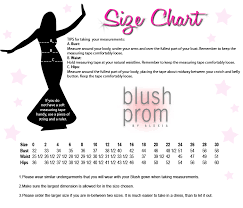 black by blush size chart