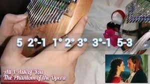The kalimba, also known as thumb piano, is a musical instrument that originated in africa. All I Ask Of You Phantom Of The Opera Kalimba Cover And Tutorial Youtube
