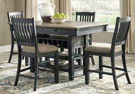 Black counter height table set. Tyler Creek Two Tone Black 5 Pc Counter Height Dining Set Cincinnati Overstock Warehouse