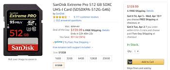 With shot speeds of up to 90mb/s* and uhs speed class 3 (u3)(2) recording, you're ready. Amazon World Backup Day Sale Sandisk Extreme Pro 128gb Sdxc 32 512gb 160 New Lowest Price Canon Rumors Co