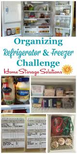 organizing refrigerator and freezer challenge step by step