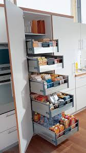 Blum Tandembox Larder Unit The Wide Pantry Unit Is Equipped With 1 Standard Inner Drawer Tiny Kitchen Design Kitchen Design Small Kitchen Design Small Space