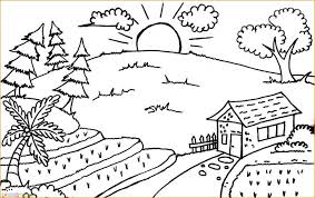 Download now 60 gambar mewarnai seru bagus dan mudah untuk anak lengkap. Wallpaper Hd Mewarnai Pemandangan Sketsa Gambar Pemandangan Alam Fashionsista Co