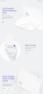 Beautiful Landing Page Promoting A Premium Product By Lstore For Sketch And Photoshop Called Simple Mockups The Long Scrolling Footer Design Web Design Mockup